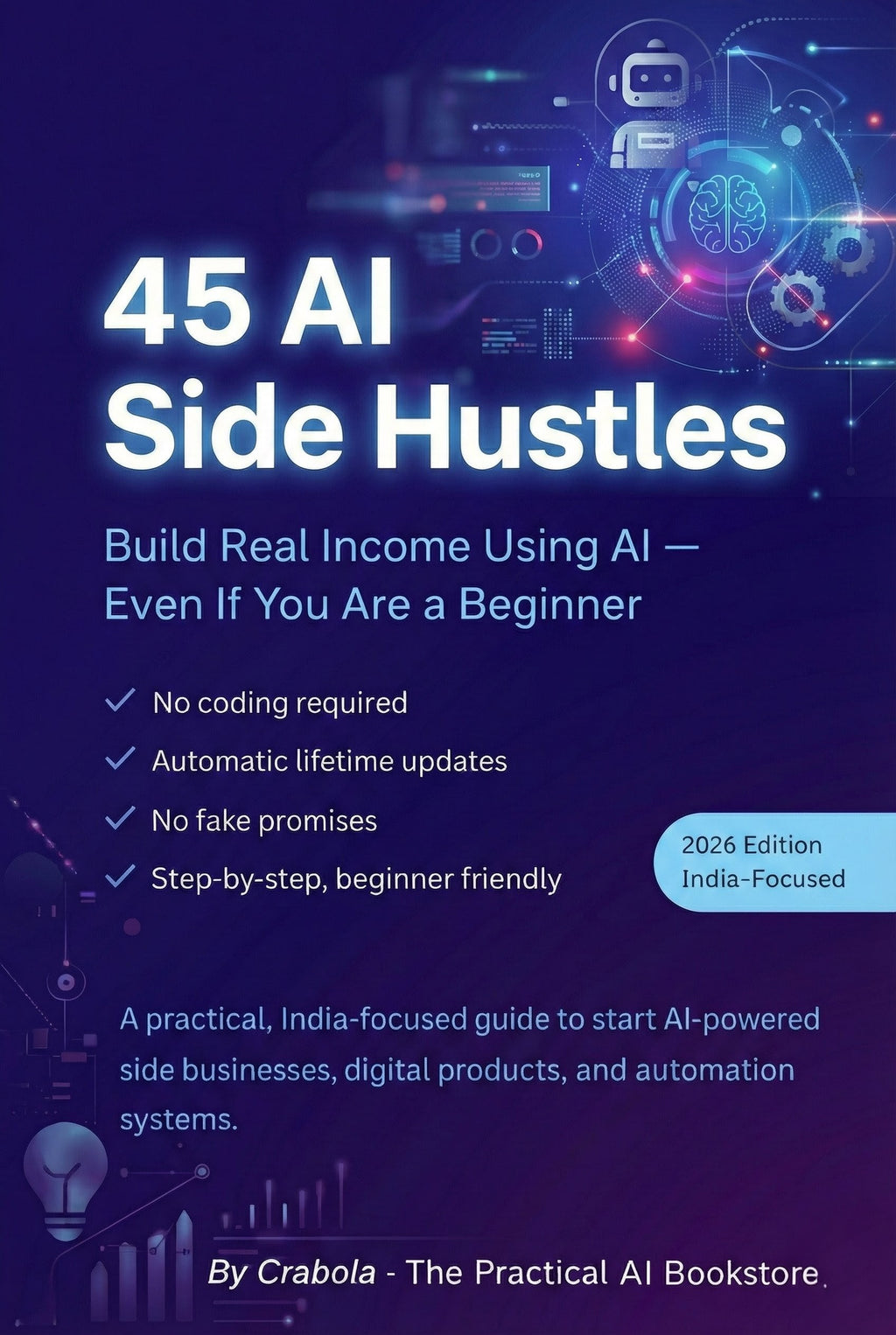 45 AI Side Hustles (Filtered from 300+ Ideas) 2026 Edition • India-Ready • Beginner-Friendly • Not a PDF